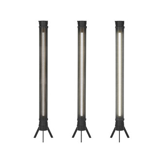 Vloerlamp Tube - Zwart - Metaal