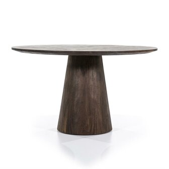 Eettafel Aron Rond bruin