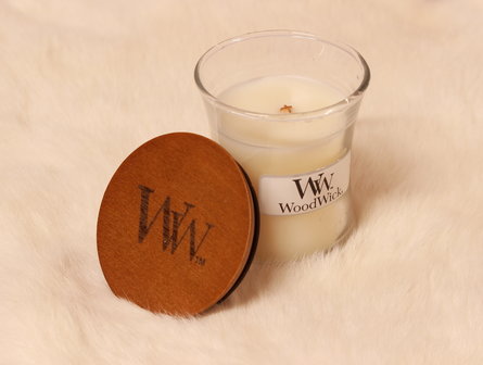 Woodwick kaars small White Tea &amp; Jasmine