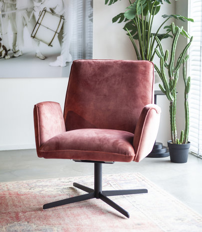 Mm Martelaar vrouw Fauteuil Vivian roze - Rienties Wooninspiratie