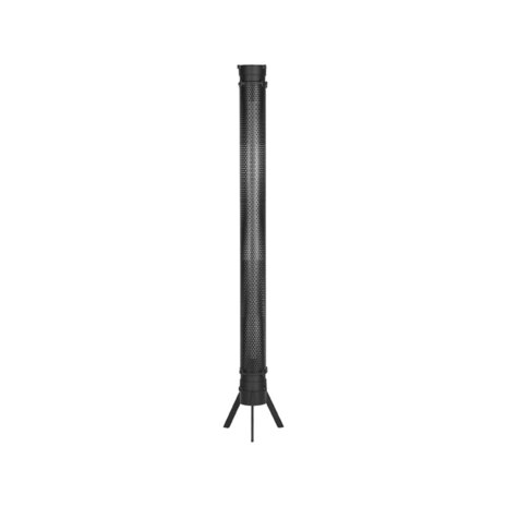 Vloerlamp Tube - Zwart - Metaal