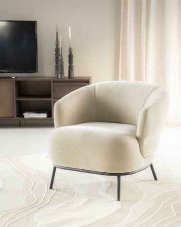 Fauteuil David taupe