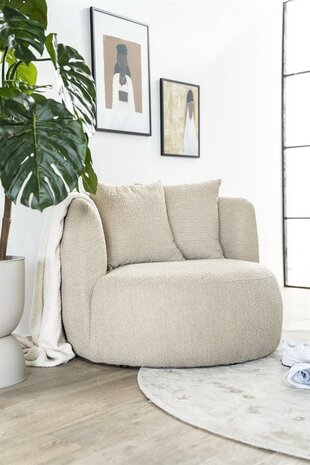 Fauteuil Louis beige